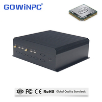 PC industriel en boîtier Intel I3-8100 I5-7500 I7-9700, affichage synchrone et asynchrone 4 moniteurs, PC multi-écrans PCIe X16, disque dur 2,5 pouces, MSATA, montage embarqué