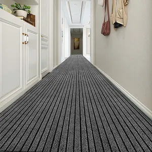 Grosir kaki ruang tamu tikar tujuh garis area pelari karpet modern kustom hotel rumah lorong karpet