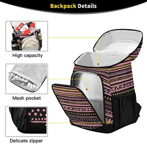 Fashion Tribe Design Custom Insulated Food Delivery Bag Back Pack Insulated Lunch Cooler Bag Picnic Backpack for Food - Product Image 3
