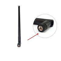 Antenne WiFi 2,4 GHz en caoutchouc, double bande 2,4G 5,8G, connecteur SMA rotatif, antenne omnidirectionnelle pour passerelle sans fil et module réseau