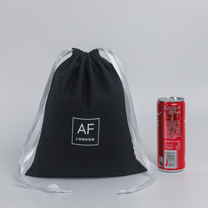 ถุงผ้าฝ้ายมัสลินออร์แกนิคแบบมีเชือกผูกพร้อมโลโก้สำหรับรีไซเคิล - Product Image 5