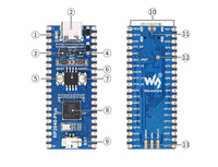RP2040-Plus une carte MCU Pico-Like à faible coût et haute performance basée sur le microcontrôleur Raspberry Pi RP2040 Plus ver