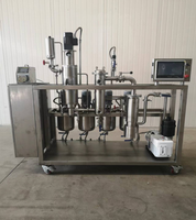 Peralatan Pemisah Distilasi Molekuler untuk Industri Kimia 380V 10KW 1000-1500 Kapasitas 200RPM Kecepatan Pengaturan 1 Tahun