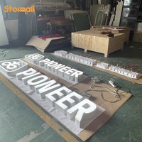 Lettres en acrylique personnalisées avec logo lumineux, panneau LED pour bâtiment commercial, centre commercial, signalétique publicitaire
