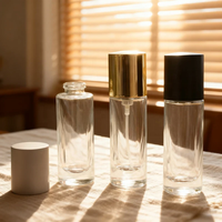 Flacons de parfum en verre rechargeables fantaisie, nouveau design, 10 ml, 15 ml, 20 ml, vente en gros avec pompe sans sertissage