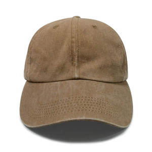 Gorra de béisbol deportiva de alta gama, personalizada, de perfil bajo, sin estructura, de algodón lavado, de 6 paneles, lisa, con cierre metálico, estilo Dad Hat. - Product Image 3