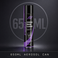 FITWORLD 650ml Dégraissant en aérosol OEM pour taches d'huile tenaces, pour le nettoyage des hottes et l'entretien des équipements de cuisine professionnels