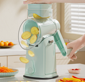 Wholesale New Arrival Food-grade 5 in 1 <b>Mini</b> 3 in 1 Multifunctional Manual Vegetable Slicer and Chopper Set Vegetable Cutter - Product Image 1