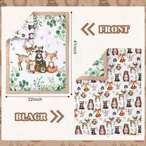 Parure de lit pour bébé garçon comprenant une couette, un drap-housse, une jupe de lit et un ensemble de couette pour berceau - Product Image 4