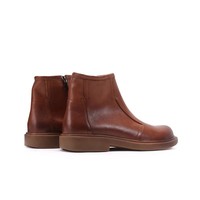 Bottes de travail pour hommes, automne-hiver, en cuir véritable, à semelle épaisse, basses, élégantes, décontractées, à lacets sur le devant, antidérapantes