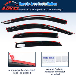 Viseras de Ventana Acrílicas Estilo Delgado para Audi A3 S3 RS3 Sedán 2013-2019, Deflector de Viento de 4 Piezas, Accesorios Exteriores para Automóviles - Product Image 5