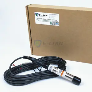 Dissolved Oxygen Electrode 30K With Temperature Sensor Probe BNC MINIDIN Connector DO Polarography 0-400mA 20mg/l Probe