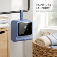 Séchoir à vêtements électrique de voyage réglable avec minuterie de 1,8 heure et arrêt automatique pour la saison des pluies et les vêtements mouillés