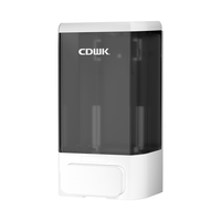 Heaidea CD-1022 ABS Modern 1000ml Dispenser Sabun Cair Manual yang Dipasang di Dinding untuk Hotel, Rumah Sakit, Kantor, Kamar Mandi, dan Penggunaan di Rumah