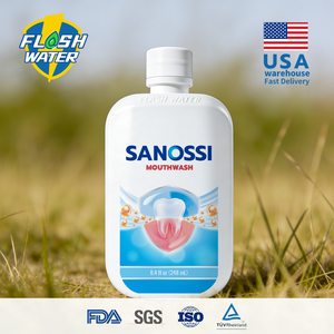 SANOSSI Bain <span class=keywords><strong>de</strong></span> bouche à la gomme <span class=keywords><strong>de</strong></span> <span class=keywords><strong>coco</strong></span> et pour les maladies parodontales, rafraîchisseur d'haleine 248ml, kit <span class=keywords><strong>de</strong></span> soins bucco-dentaires portable - Product Image 1