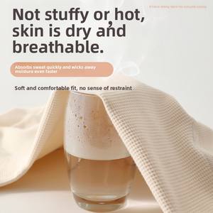 Mono de bebé de algodón puro para primavera y otoño, ropa de exterior tipo gofre para recién <span class=keywords><strong>nacido</strong></span>, sin costuras, con costuras planas. - Product Image 3