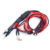Kit d'éclairage LED RC JXY M008665, composants moteur en plastique, interrupteur marche/arrêt, faisceau de câbles, plug-and-play, pièces de mise à niveau pour lampe de simulation