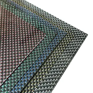 Manufacturing supplier High strength colored carbon fiber sheet 400*500*0.3mm