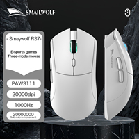 Mouse Nirkabel Isi Ulang Berkualitas Tinggi Mendukung Bluetooth/2.4g Mouse Gaming Presisi Tinggi Mouse Gamer Senyap untuk Komputer