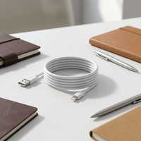 Kabel USB Type-C Aluminium Alloy 2.1A Berkualitas Tinggi untuk Ponsel & Komputer untuk Pengisian Cepat P30 Pro