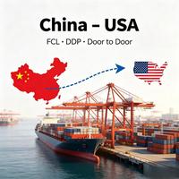 Chine vers États-Unis, Royaume-Uni, Canada, Australie : Fret maritime FCL 20GP, 40GP, 40HQ DDP Porte-à-Porte, taxes incluses, transitaire pour conteneurs complets