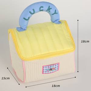 Bolsa de <span class=keywords><strong>Maquillaje</strong></span> con Forma de Casa, Bordada, Linda, Portátil, para Viaje, Bolsa de Cosméticos y Artículos de Aseo - Product Image 3