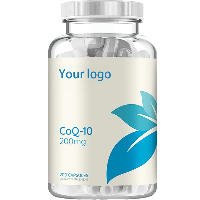 Private Label Vitamin Q10 Coenzyme Q10 100mg & 200mg Capsules 60 Count Providing Energy