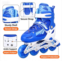 Patins à roulettes en ligne professionnels de haute qualité pour enfants, roues réglables en PU de 100 mm