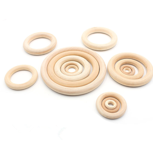 Anneaux écologiques <span class=keywords><strong>en</strong></span> <span class=keywords><strong>bois</strong></span>, 10 pièces, pour <span class=keywords><strong>attrape</strong></span>-rêves décoratifs - Product Image 2