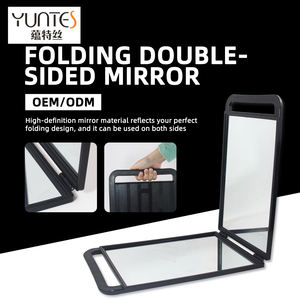 Nouvel Arrivage Grand Miroir de Barbier Portable Rectangulaire Double Face avec Poignée Pliante Réutilisable et Durable – Outil <span class=keywords><strong>Professionnel</strong></span> de Salon - Product Image 1