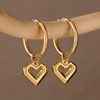 100 modèles hypoallergéniques sans ternissement PVD 18k plaqué or bijoux mode boucles d'oreilles en gros 316l boucles d'oreilles en acier inoxydable