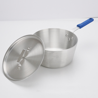 Marmite à soupe et à bouillon en aluminium à poignée unique pour cuisinière à gaz et à induction, épaissie, pour sauces et ragoûts de cuisine occidentale