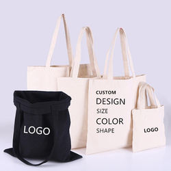 Bolsa de Compras Reutilizable de Algodón Ecológico con Logotipo Impreso Personalizado de Alta Calidad, con Bolsillo y Patrón de Letras - Product Image 6
