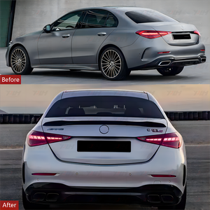 W206 C63 diffusore paraurti posteriore con tubo di scarico tubo di prolunga per <span class=keywords><strong>Mercedes</strong></span> <span class=keywords><strong>C</strong></span> <span class=keywords><strong>classe</strong></span> W206 C200 C260 C300 C43 C63Amg - Product Image 2