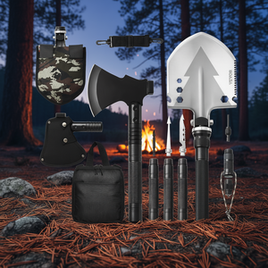 VEVOR – pelle et hache pliantes 16 en 1 pour le camping, équipement de survie avec hache pour une utilisation d'urgence en extérieur - Product Image 2