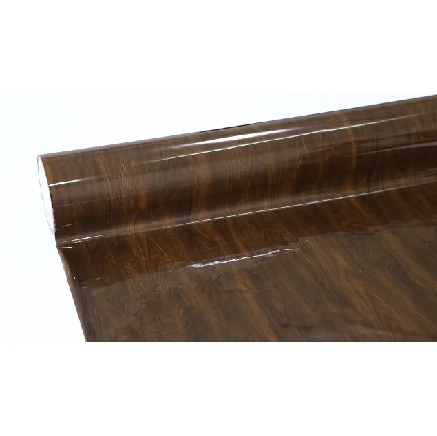 Penjualan langsung pabrik bahan PET Foil cap panas serbuk kayu tahan UV kustom kualitas tinggi untuk penggunaan meja PS luar ruangan