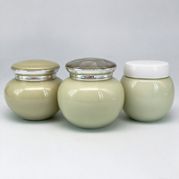 Pot à crème pour le visage, récipient cosmétique rond pour masque facial et huile essentielle, pot vide pour soins de la peau avec couvercle