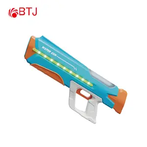 BTJ mainan pistol air elektrik otomatis, 2024 mainan tembakan ruang bertenaga baterai pistol air listrik untuk anak-anak L1