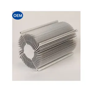 Dongguan Kustom Anodized Aluminium Ekstrusi Heatsink Aluminium Ekstrusi Profil Catu Daya Inverter Aluminum Penyerap Panas