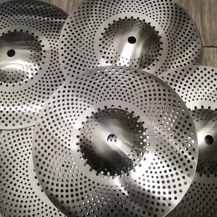 China Fabricage Alle Bekkens Beschikbaar Drumstel Rustige Praktijk 5 Stuks Laag Volume Bekken Pakket Zilver
