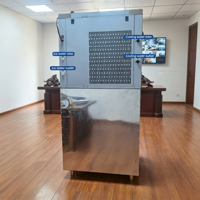 Machine à glaçons automatique commerciale 600 kg/24h en acier inoxydable avec moteur compresseur à économie d'énergie pour restaurant