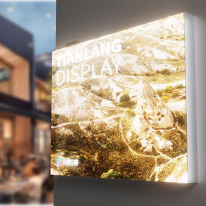 Caja de Luz Publicitaria de Aluminio con Iluminación Lateral, Base con Vista de 360 Grados, Tela SEG Opcional, LED, Portátil para Centros Comerciales y Atrios - Product Image 4
