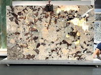Panneaux en quartzite Patagonia Cristo couleur orange, finition nid d'abeille, prix réduit directement de l'usine, pour décoration murale et design d'intérieur.