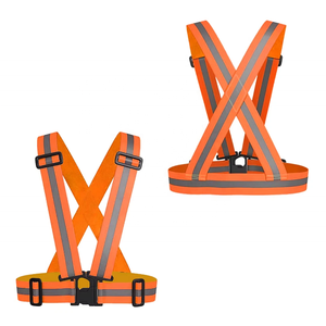 Ceinture de sécurité réfléchissante à logo personnalisé, haute visibilité, pour la construction, les sports de plein air et unisexe, fluorescente, élastique et réglable - Product Image 5