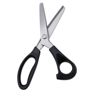 Lu Ban's Work Tailor <b>Scissors</b> Stainless Steel 8 Inch Wavy Edge For Fabric Pattern <b>Sewing</b> DIY Craft Cutting - Product Image 1