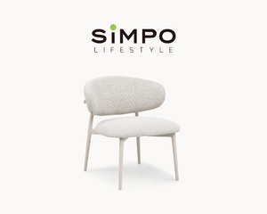 SIMPOLIFESTYLE Arredamento da Esterno Premium, Sgabello da Bar di Lusso per Giardino e Balcone, Sedia da Pranzo in Tessuto <span class=keywords><strong>FERRARA</strong></span> con Struttura in Alluminio - Product Image 4