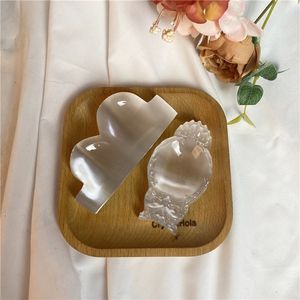 Vente en gros de bols en cristal poli de style bohème, de style naturel et de guérison, et de plaques et bols en sélénite transparente assortis pour la décoration - Product Image 5