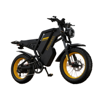 Vélo tout-terrain électrique Fat Tire 500W 48V 27Ah avec freins à disque hydrauliques, autonomie de 80 km, capacité de charge de 150 kg, style scrambler pour adultes, idéal pour les activités de plein air.