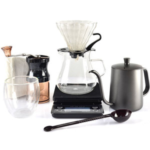 Juego de viaje de café árabe de 9 o 12 piezas con hervidor de agua, juego de goteo Manual, herramienta de café, hervidor de agua con filtro - Product Image 1