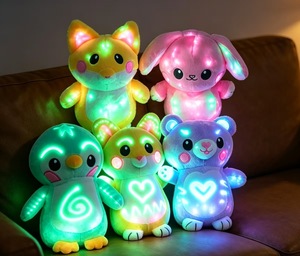 Anna Giocattoli di Peluche Luminosi per Bambini, Luce Notturna per la Nanna, Decorazione per la Cameretta, Simpatici Animali Orso Coniglio Pinguino Volpe, Compagno di Sonno - Product Image 6
